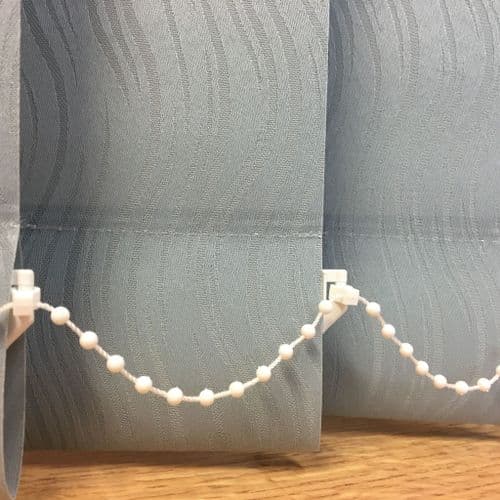 Grey replacement louvres /slats for vertical blinds Senna Shadow 3.5" (89mm)