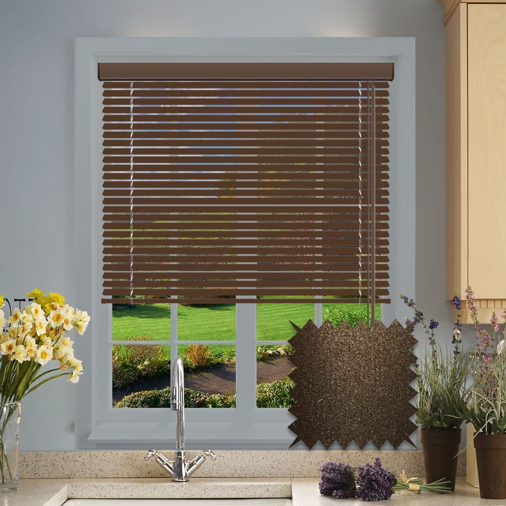Aluminium Metal Venetian blind in Apache Metallic Brown