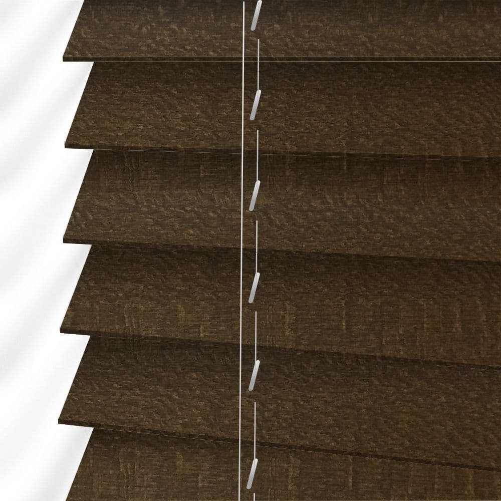 Auburn Sunwood Real Wood Venetian blinds Made to Measure (25mm/35mm/50mm)