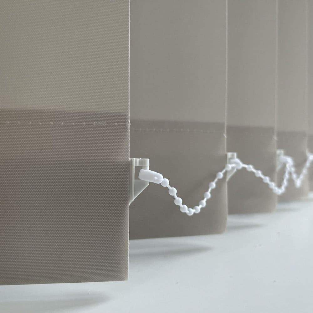 Blackout Beige Replacement Vertical Blind Slats Como Harmony