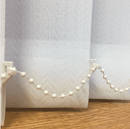 Featherweave White replacement louvres /slats for vertical blinds 3.5" (89mm)