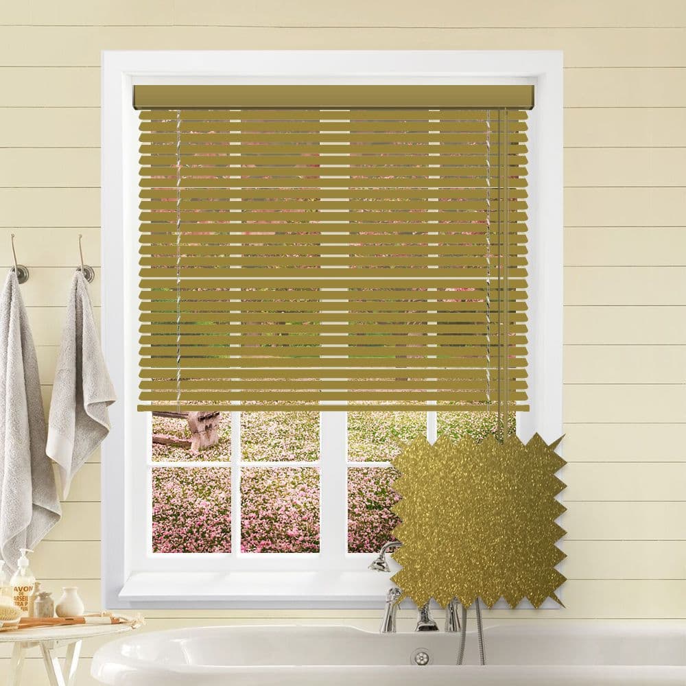 Gold Shimmer Aluminium Venetian blind in Glam