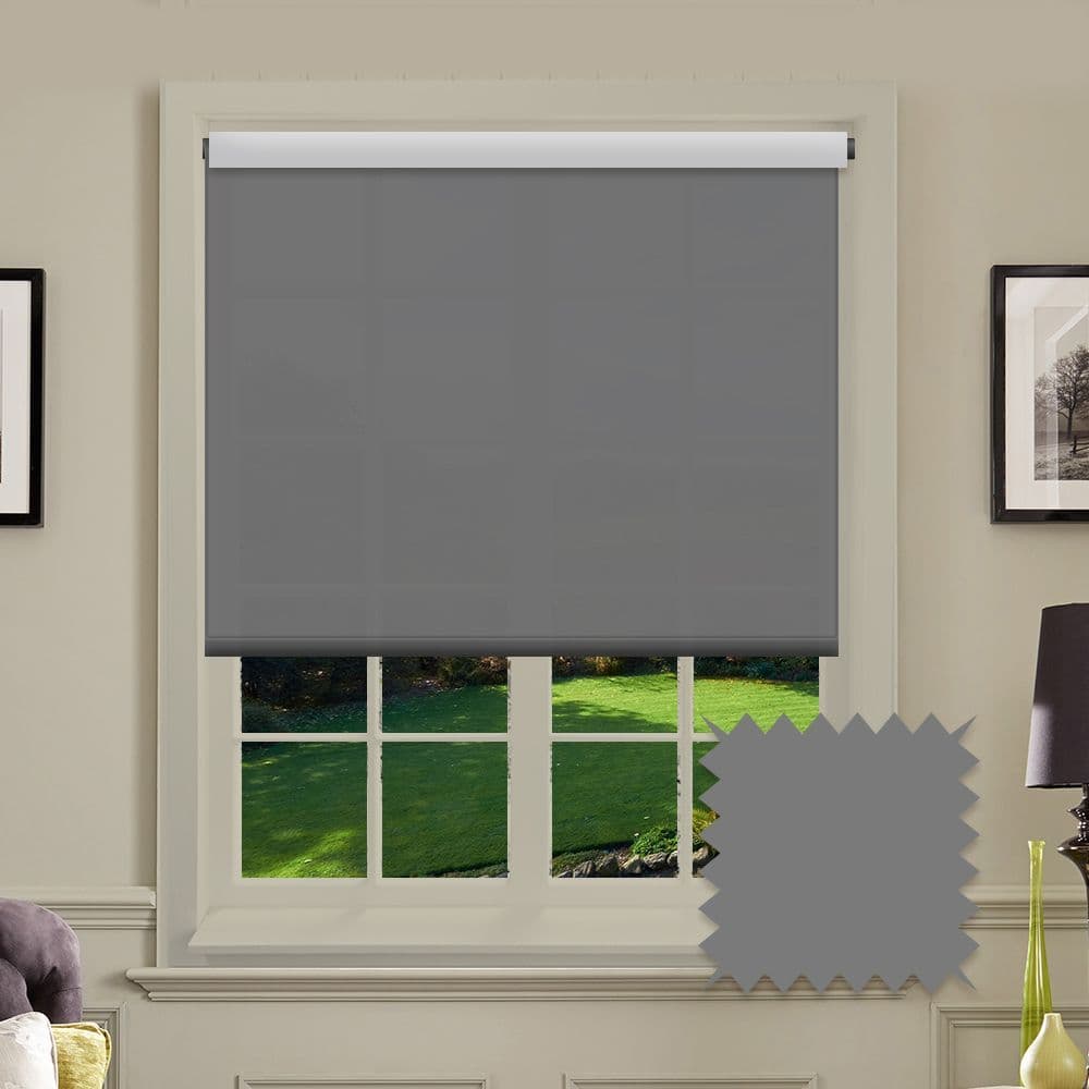 Grey Roller Blind - Splash Rock