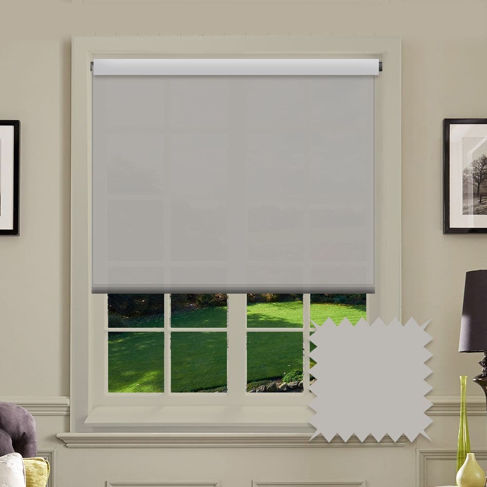 Light Grey Roller Blind - Splash Maylar