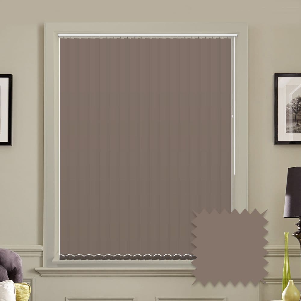 Made to Measure Blackout 5" Unishade Chocolate Vertical Blind