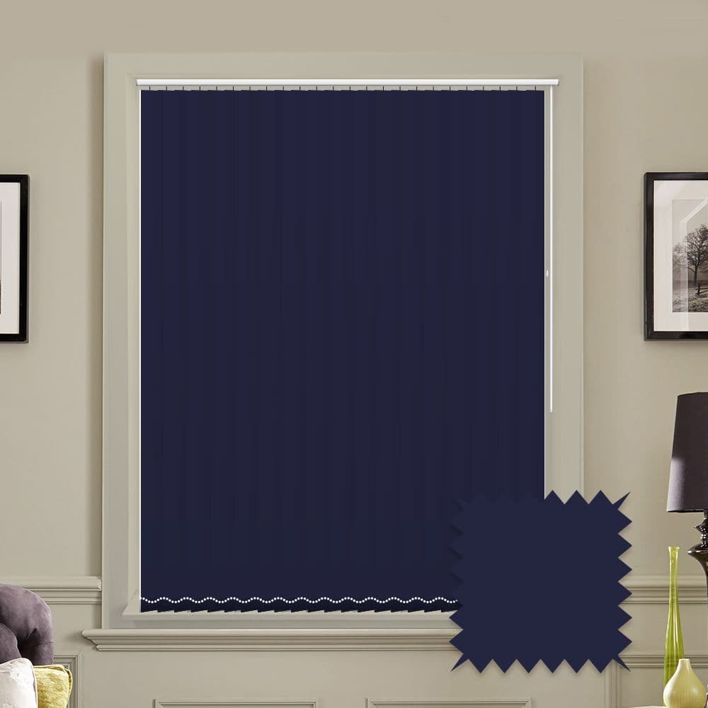 Made to Measure Blackout 5" Unishade Navy Vertical Blind