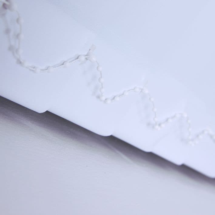 Made to Measure Vertical Blinds in PVC UNILUX WHITE Blackout fabric