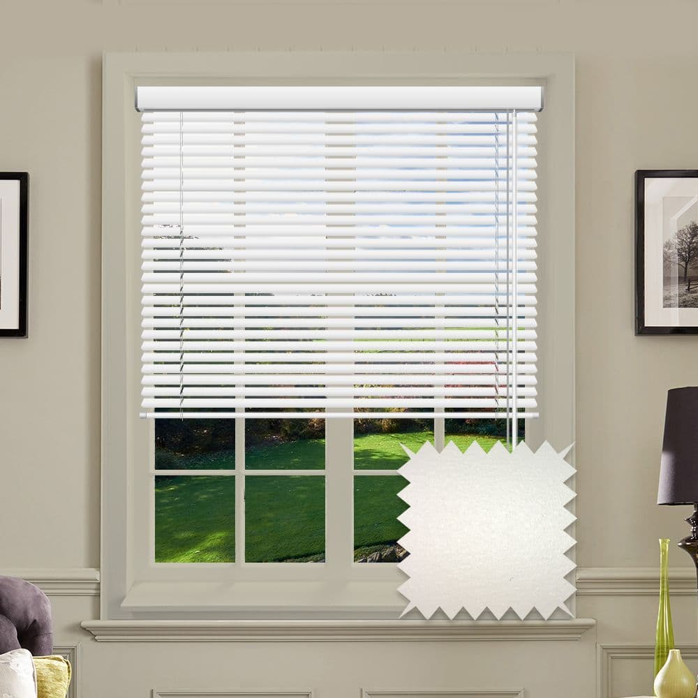 Matt Textured White Aluminium venetian blind
