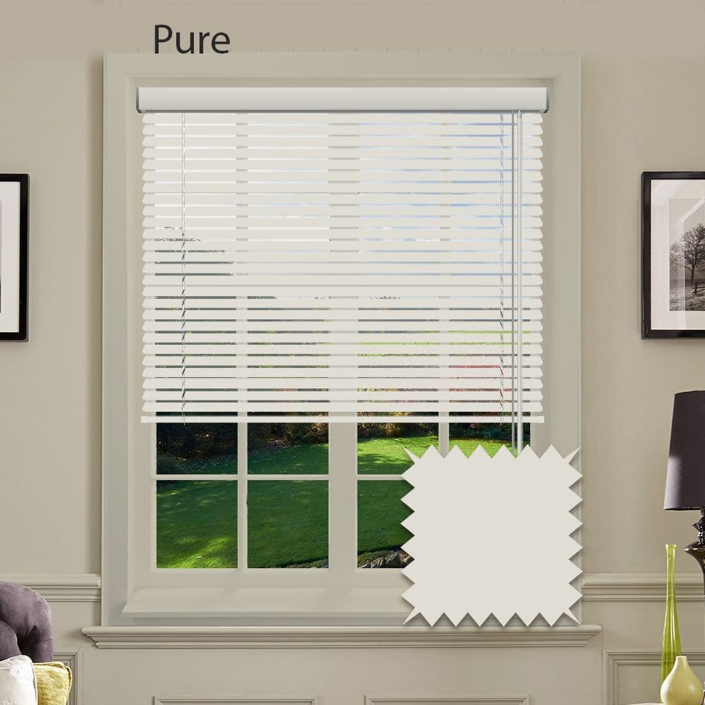 Pure Sunwood Gloss 50mm Real Wood Venetian blinds Made to Measure