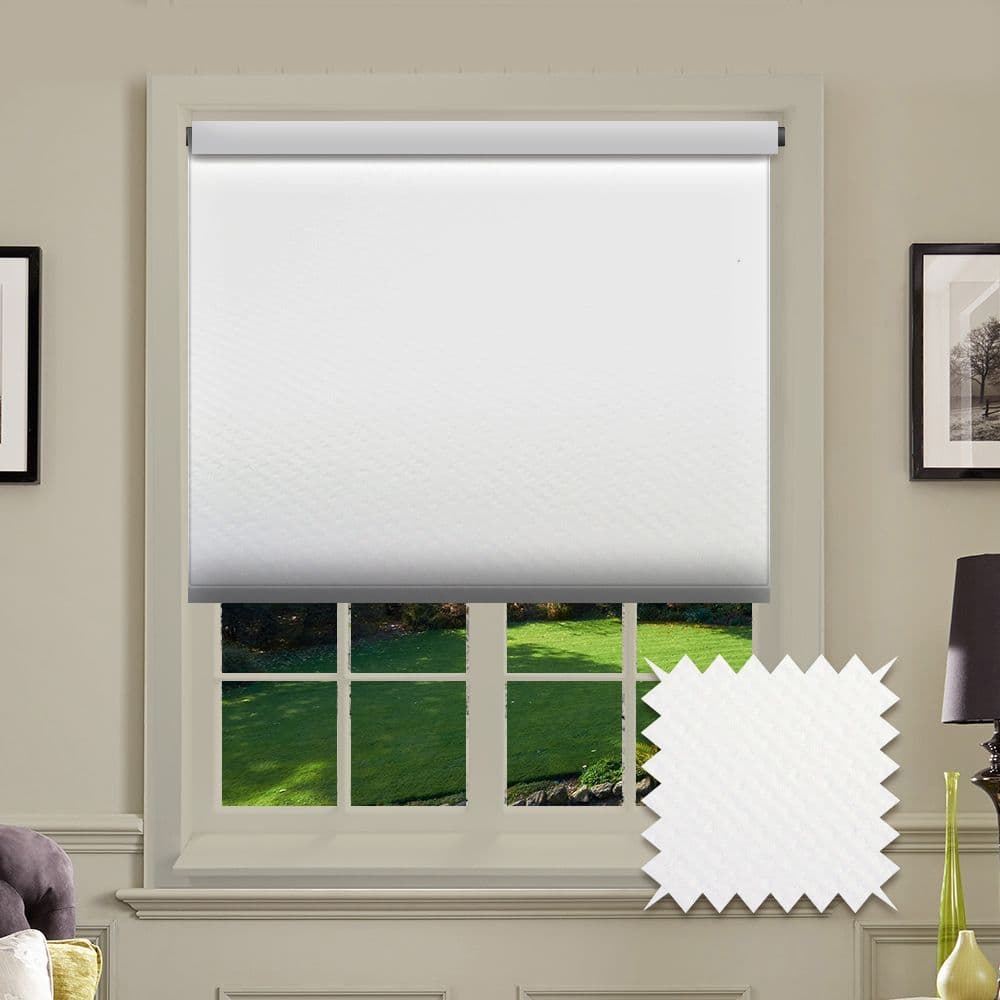PVC Blackout Plain White Roller Blind