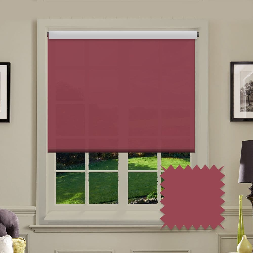 Red Roller Blind - Splash Chilli