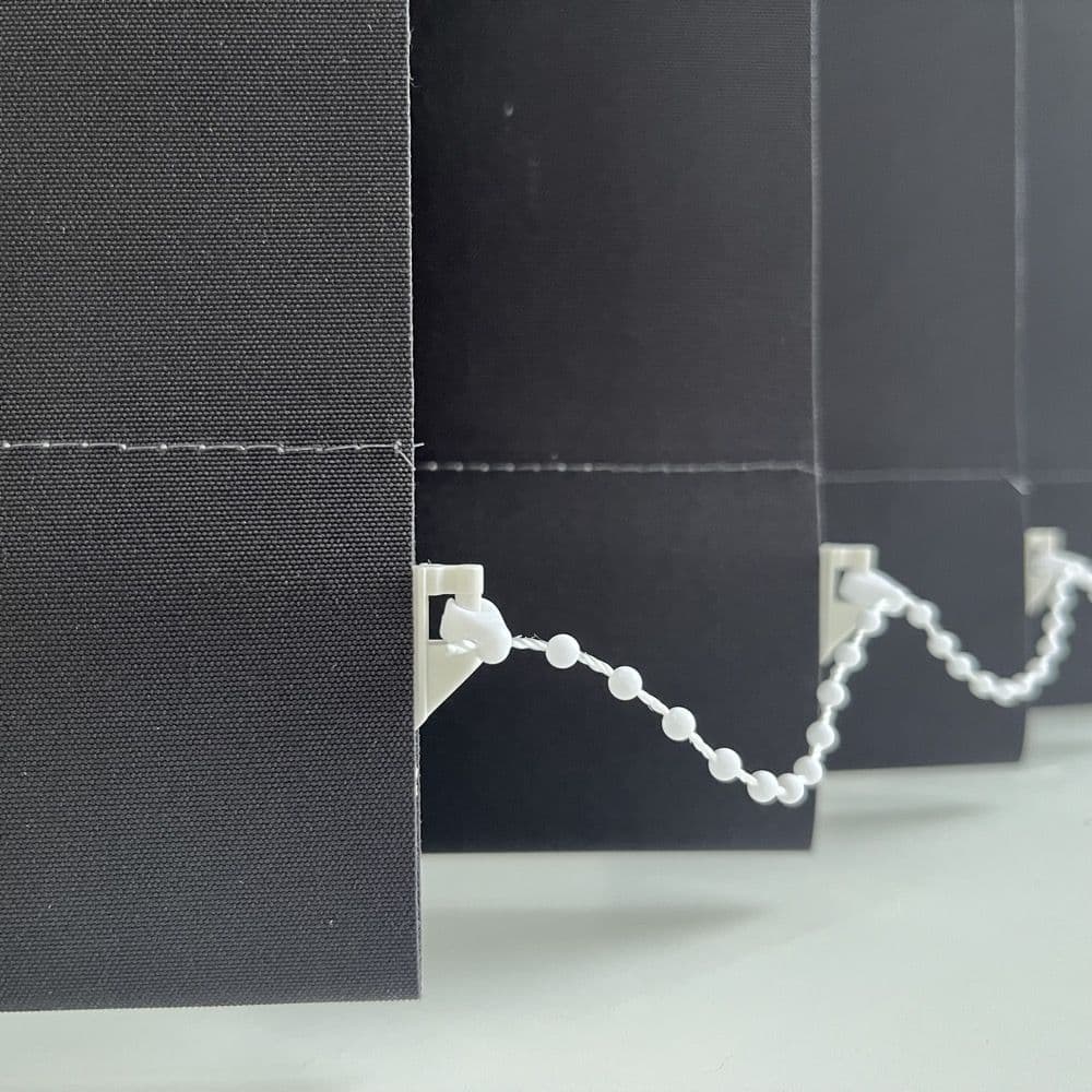 Scope Impact - plain dark grey replacement slats for vertical blinds 3.5" (89mm)