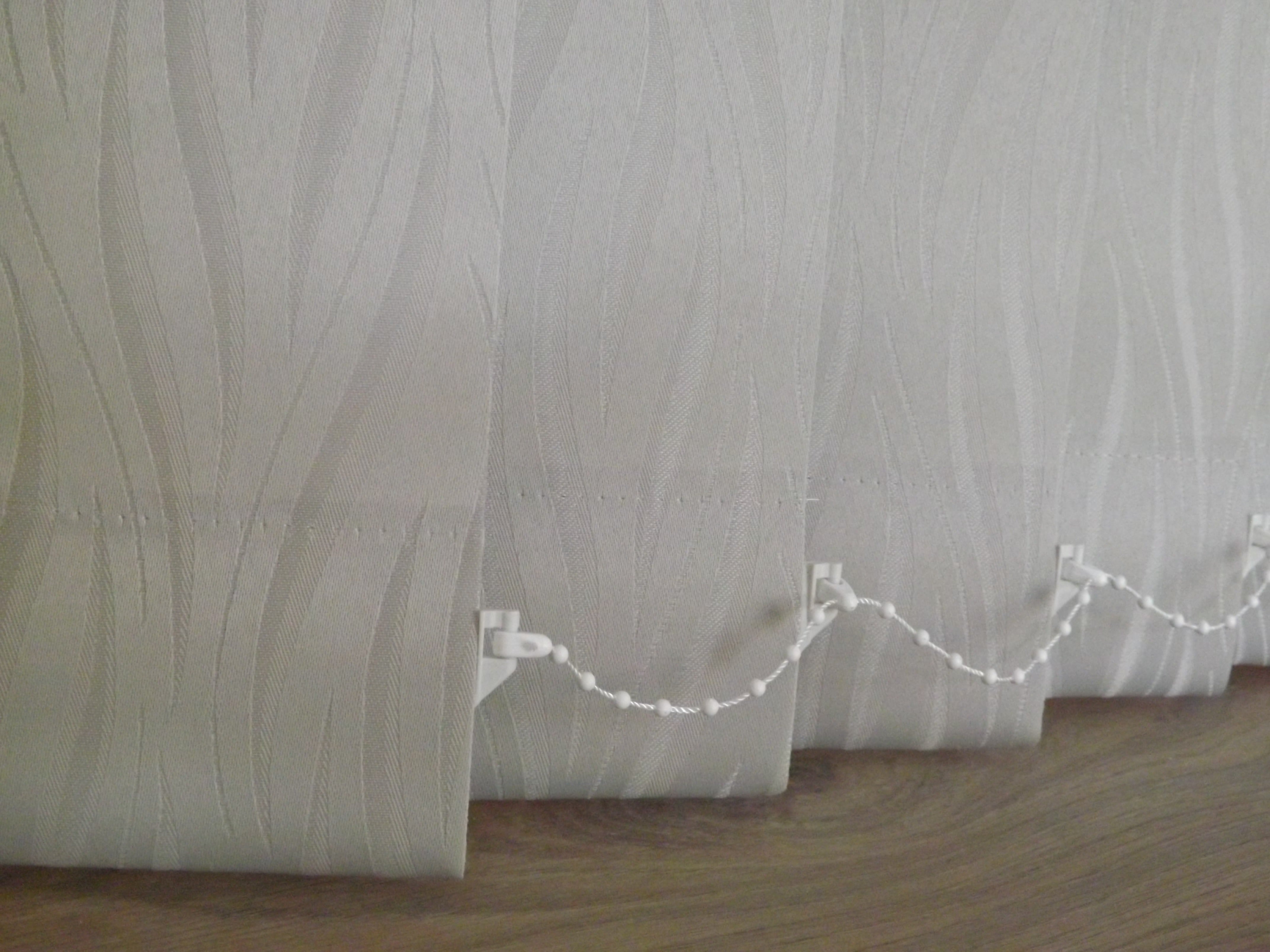 Cream replacement louvres /slats for vertical blinds Senna 3.5" (89mm)