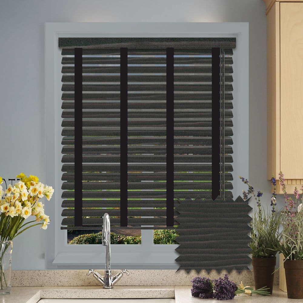 Sunwood Faux Wood Venetian Blinds with Tapes in Callo