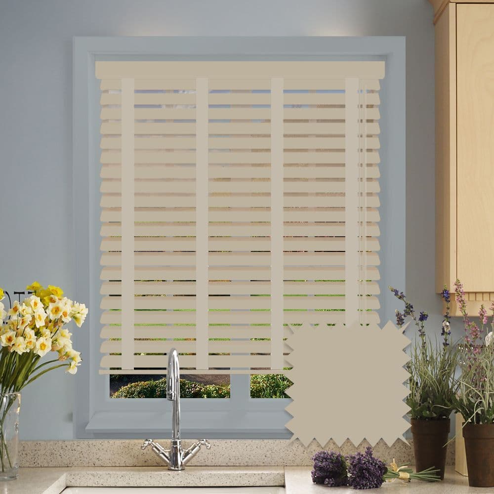 Sunwood Faux Wood Venetian Blinds with Tapes in Mantis