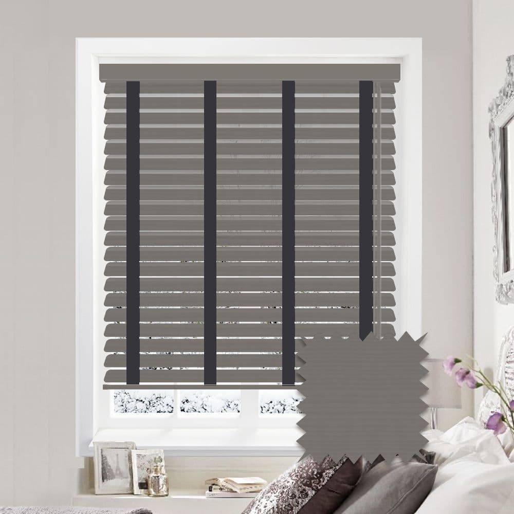 Sunwood Faux Wood Venetian Blinds with Tapes in Orion Fine Grain