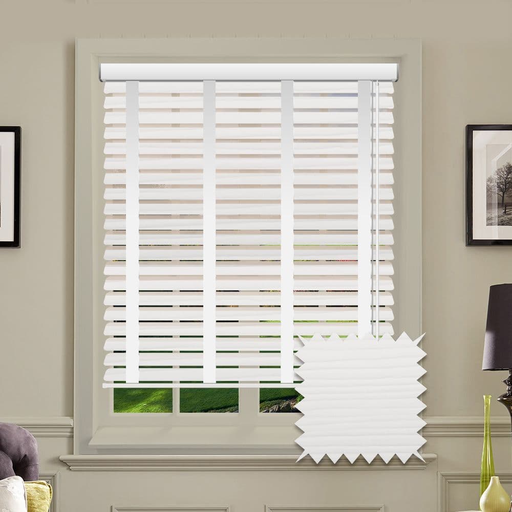 Sunwood Faux Wood Venetian Blinds with Tapes in True Fine Grain