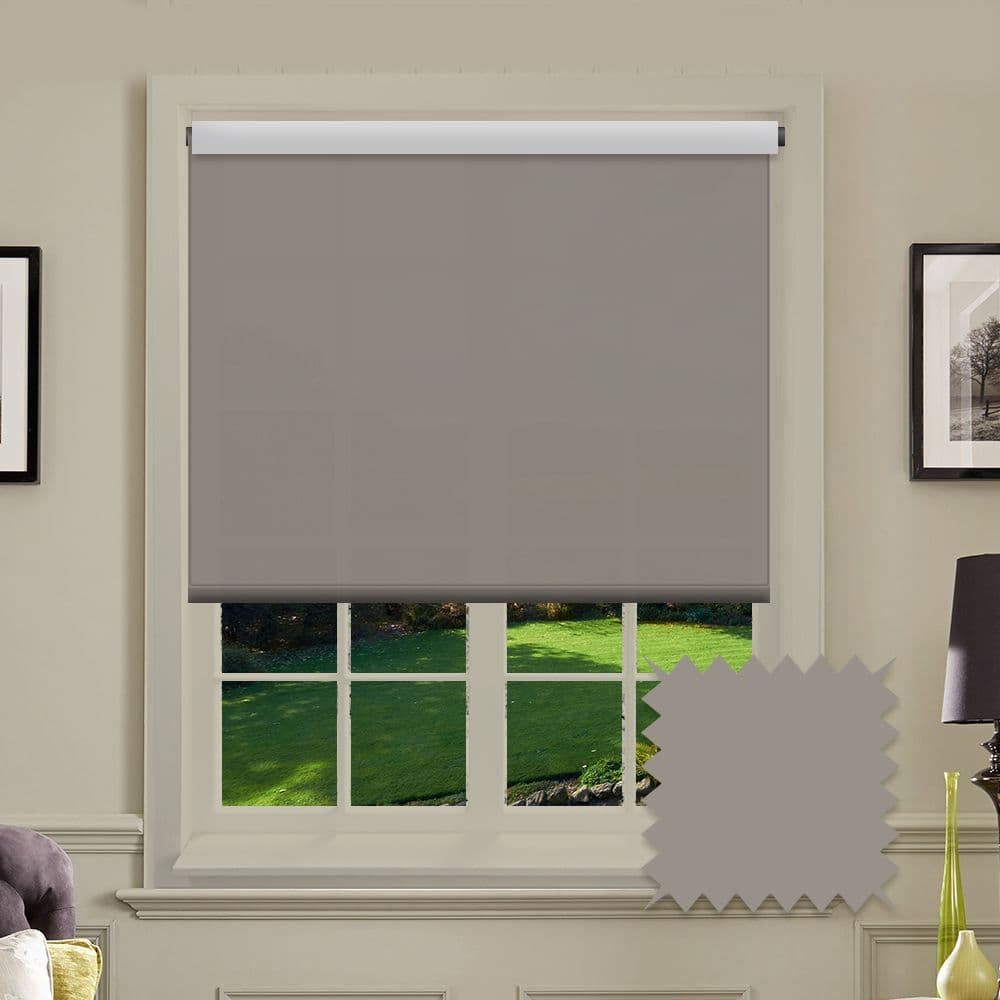 Taupe Blackout Roller Blind - Como Sense