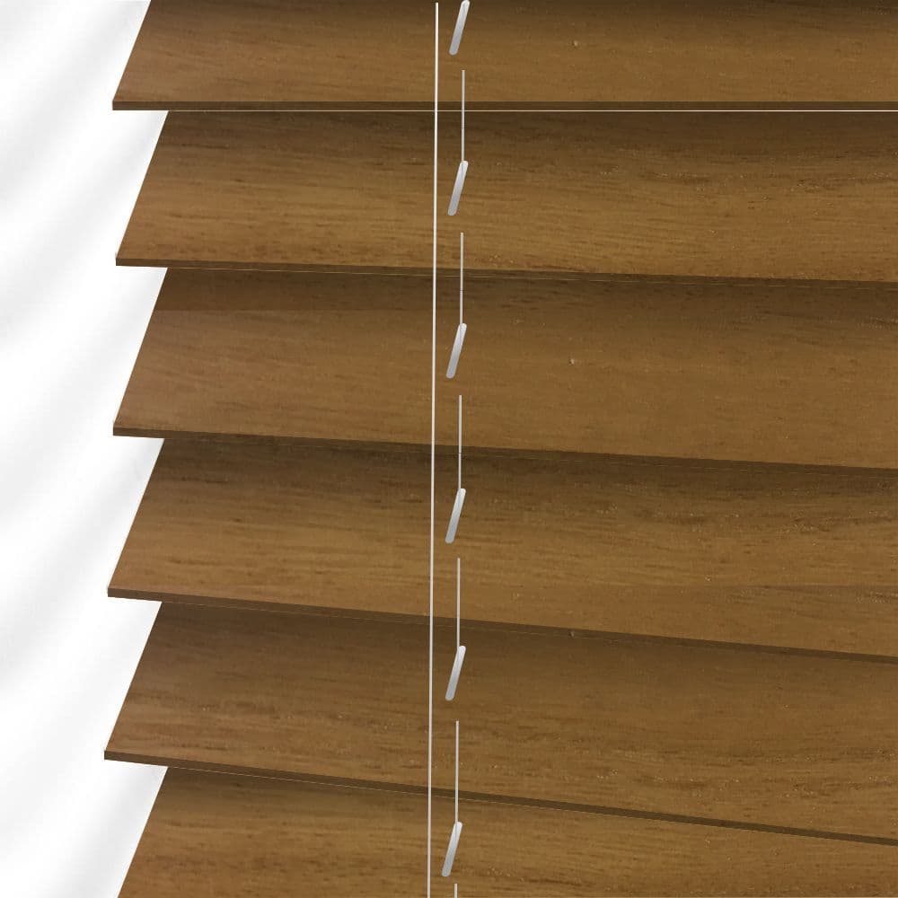 Tuscan Oak Sunwood 50mm Real Wood Venetian blinds Made to Measure