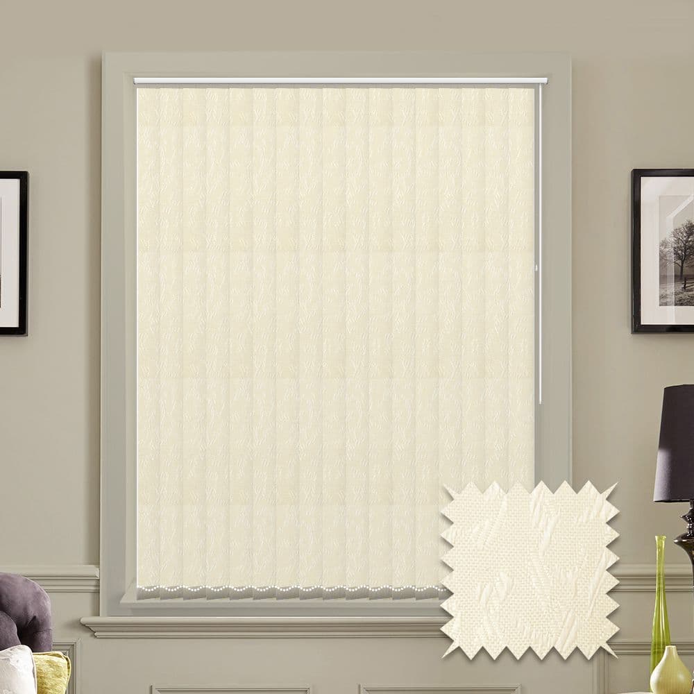 Vertical blinds - Made to Measure vertical blind in Cleo Cream