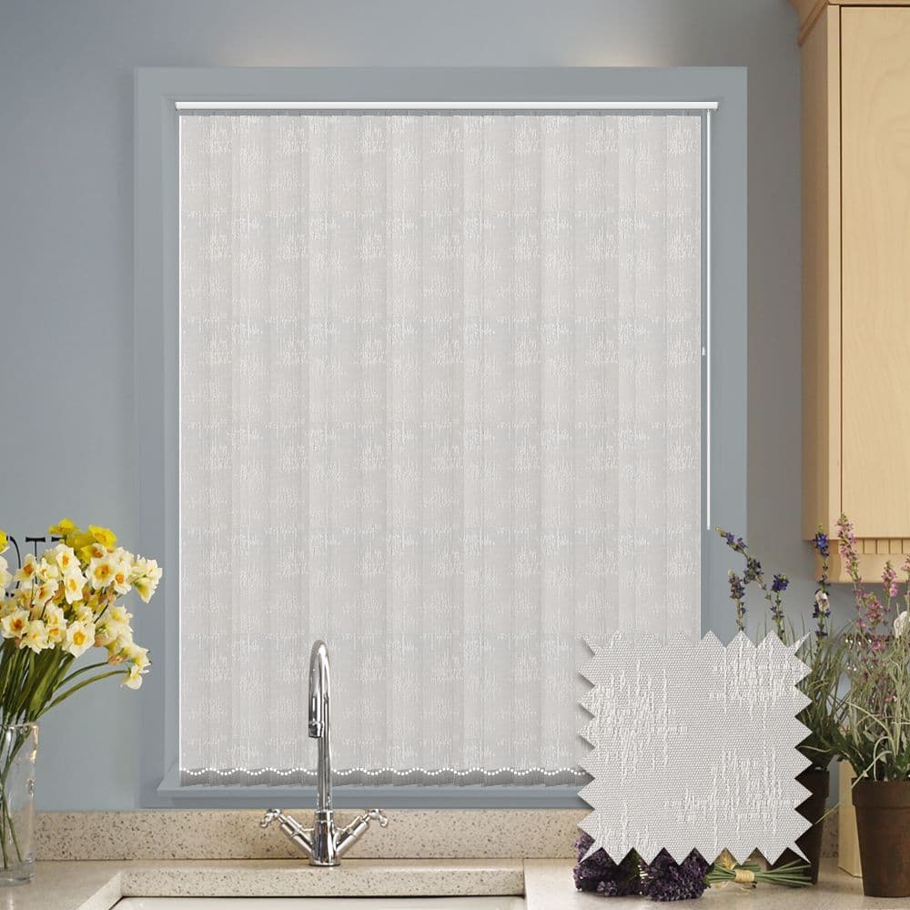 Vertical blinds - Made to Measure vertical blind in Kira White