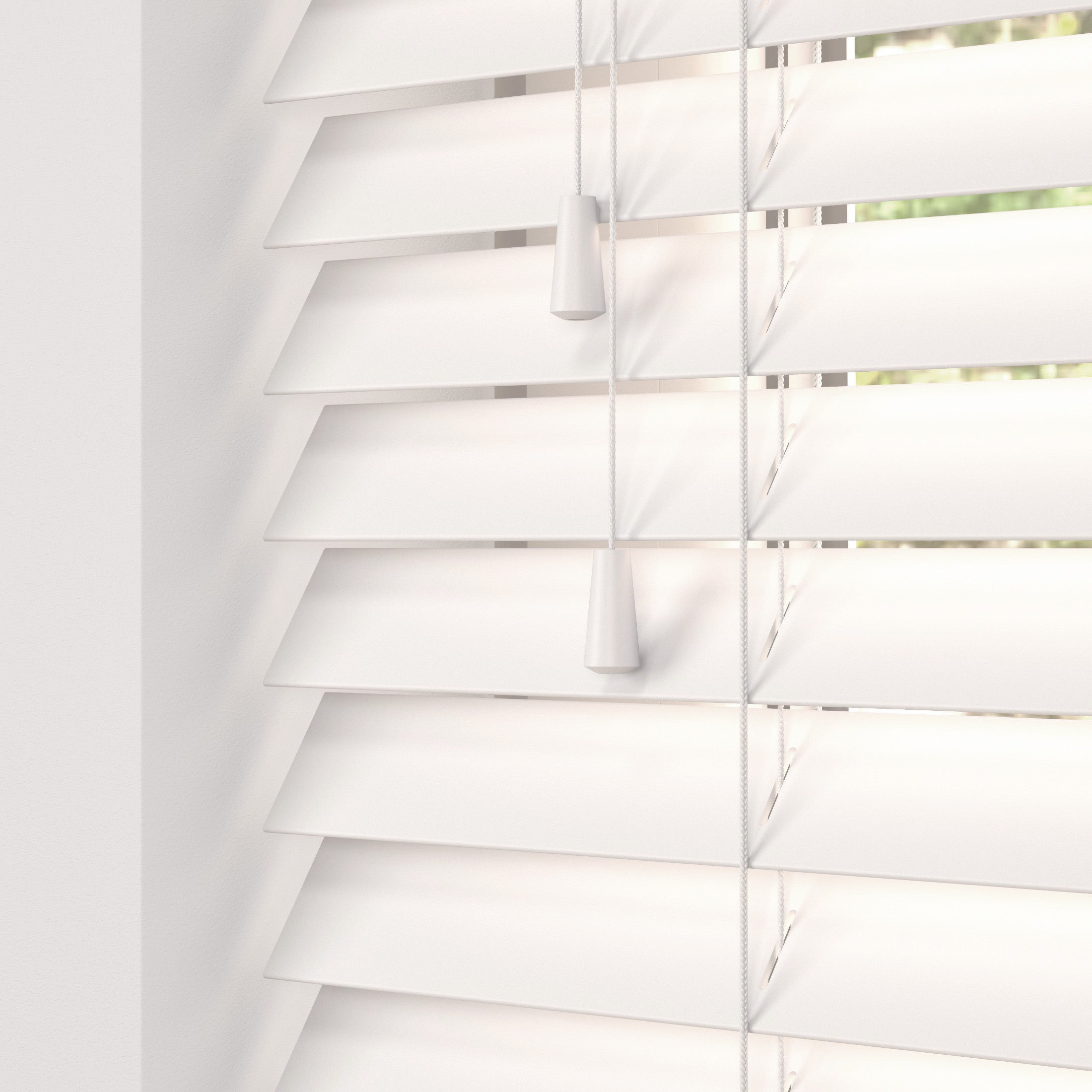 White Faux Wood DREAM Stone White  Smooth  Venetian Blind