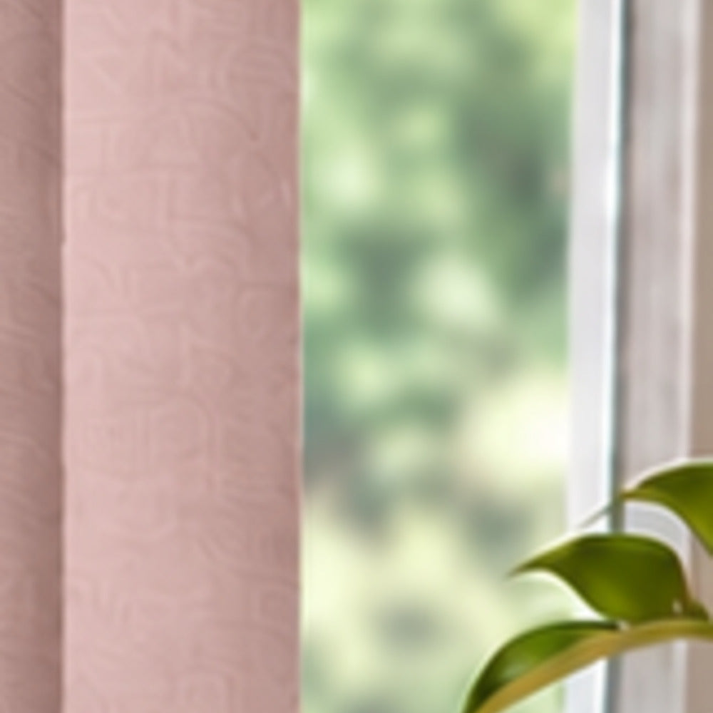 Bella Bossa Pink Blackout Vertical Blind Slats fabric close-up