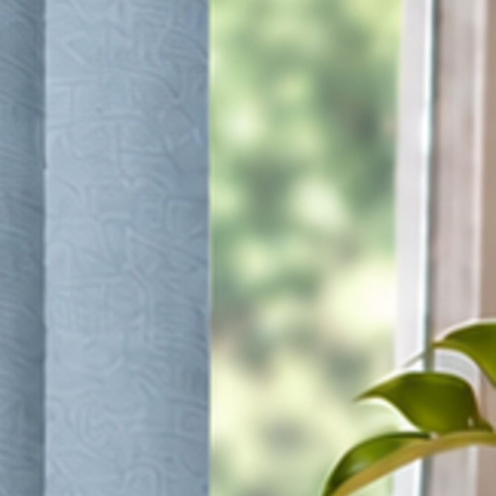Bella Brittany Blue Blackout Vertical Blind Slats fabric close-up