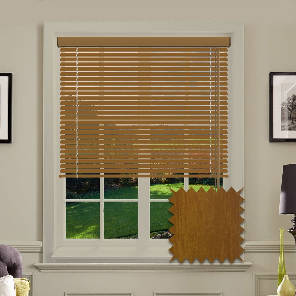 Cedar Wood Look Aluminium venetian blind