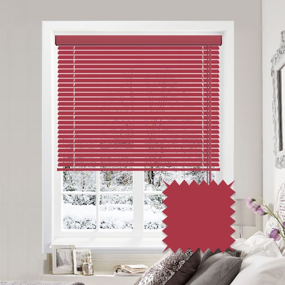 Cerise Pink  Matt Aluminium venetian blind in Cerise.