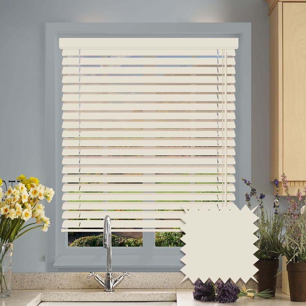 Cream Faux Wood MIRAGE Venetian Blind