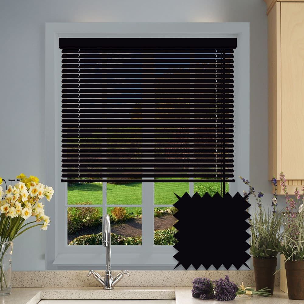 Dark Grey Gloss Aluminium Venetian blind in Orion.