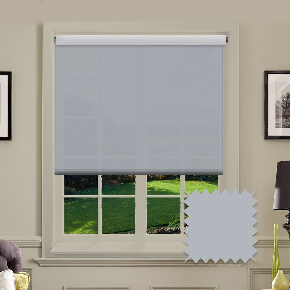 Light Blue Roller Blind - Splash Brittany