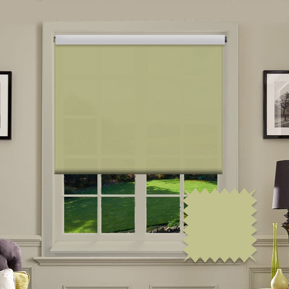 Light Green Roller Blind - Splash Glade