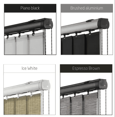 Light Grey Made to Measure Vertical Blinds in Oslo Silver fabric