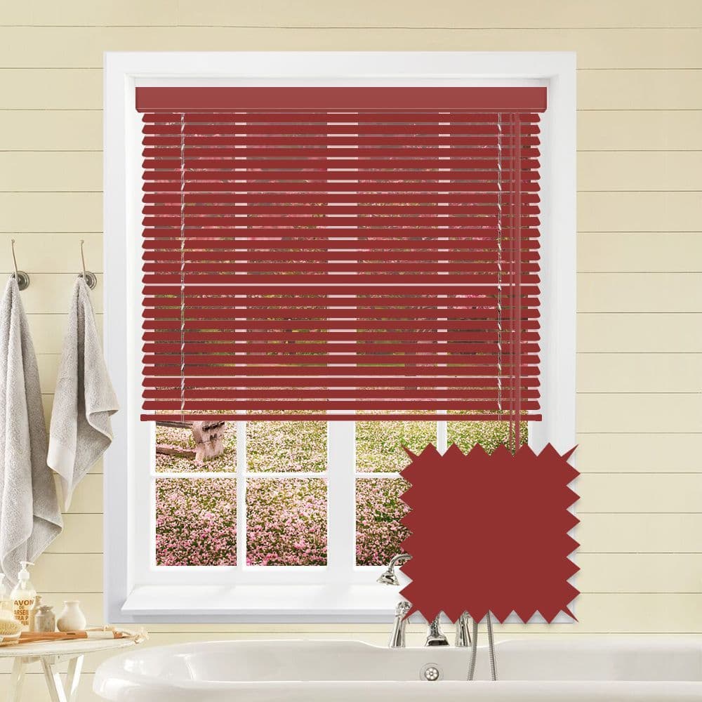 Light Red Aluminium venetian blind