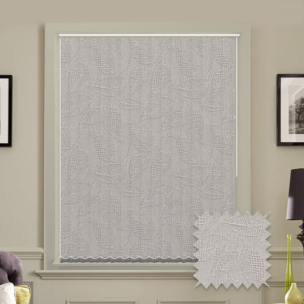 Linden Lunar Grey prestige replacement louvres /slats for vertical blinds 3.5" (89mm)