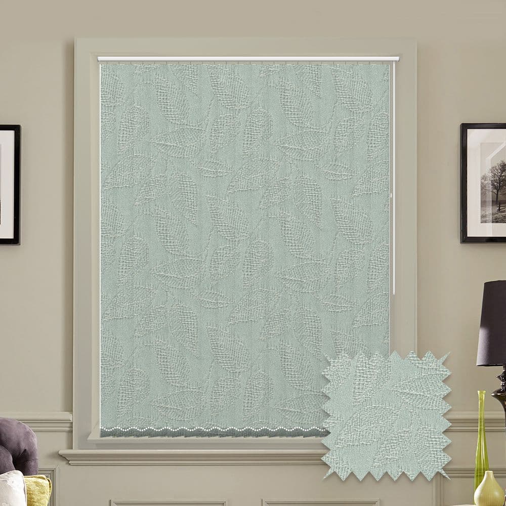 Linden Willow Green prestige replacement louvres /slats for vertical blinds 3.5" (89mm)