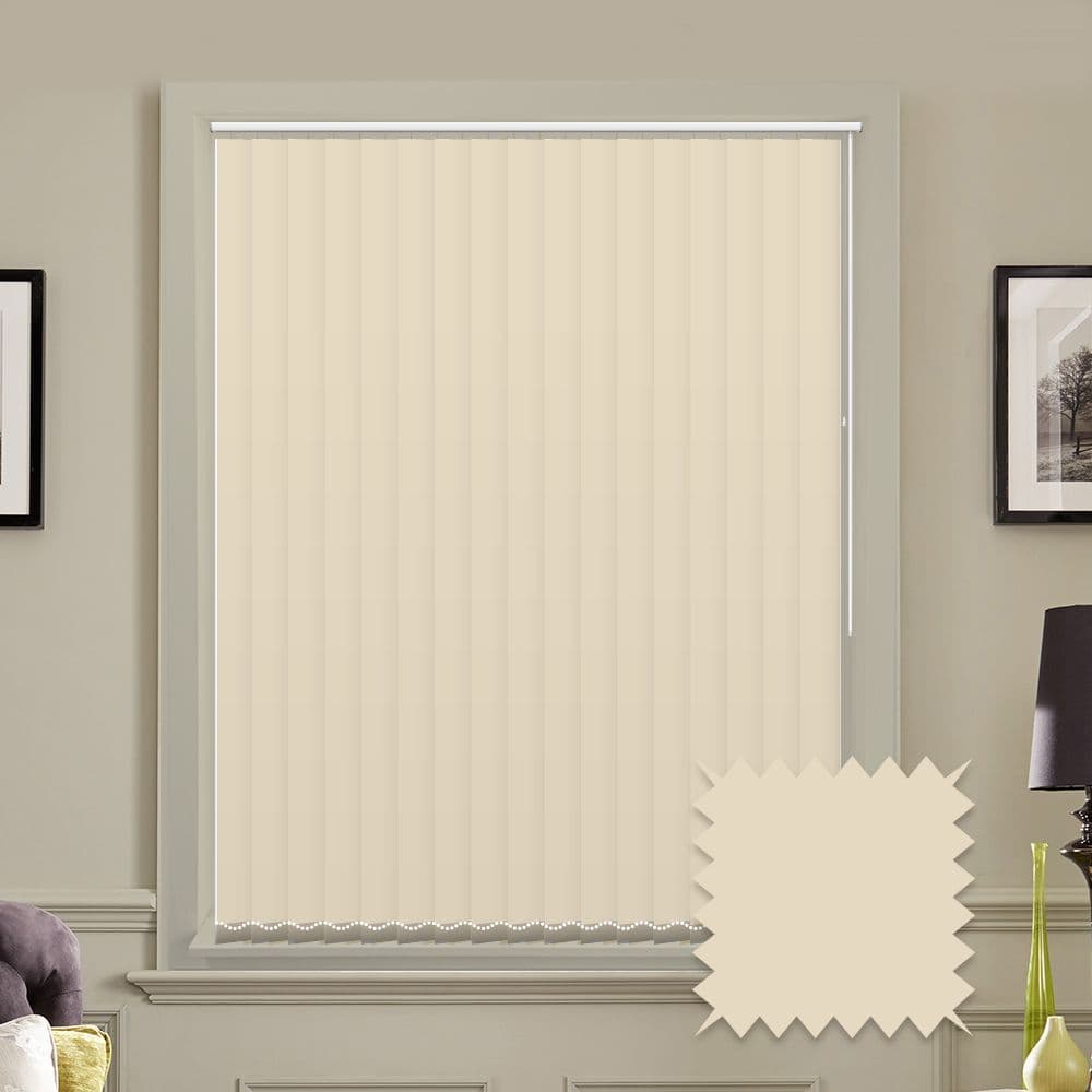 Made to Measure  Blackout 5" Unishade Cream Vertical Blind
