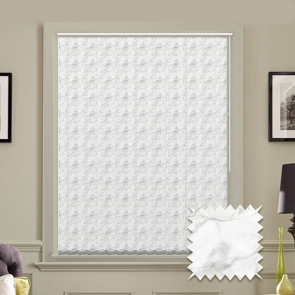 Made to Measure Marble Silver Elite Vertical Blind