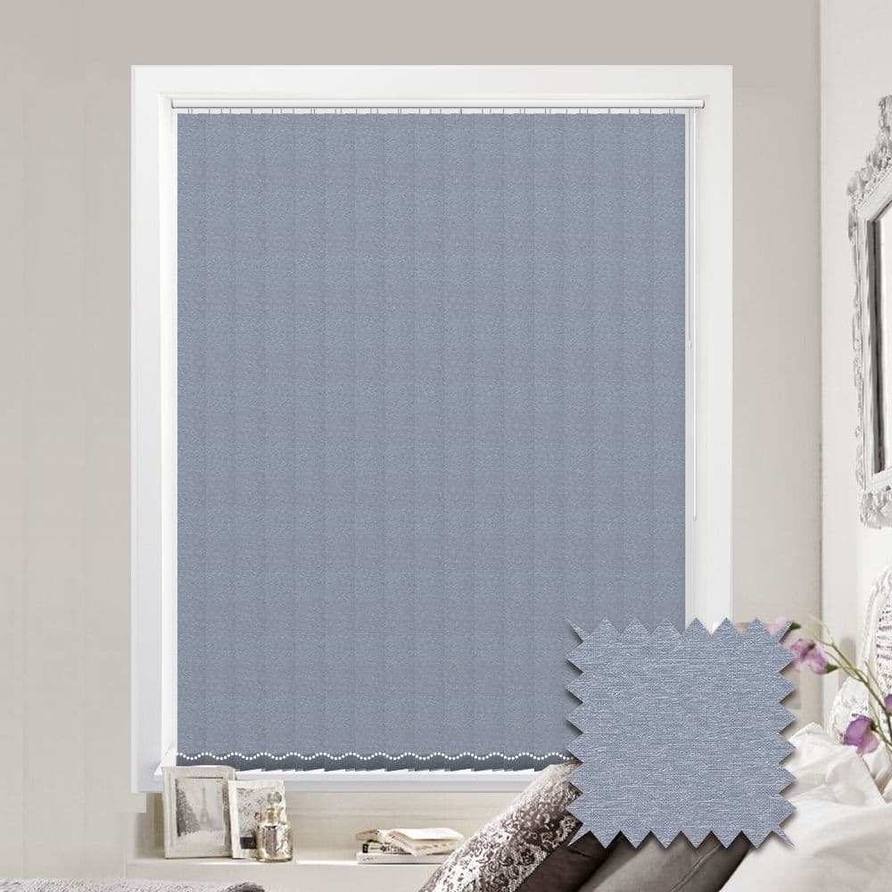 Made to Measure Topaz Denim Vertical Blind