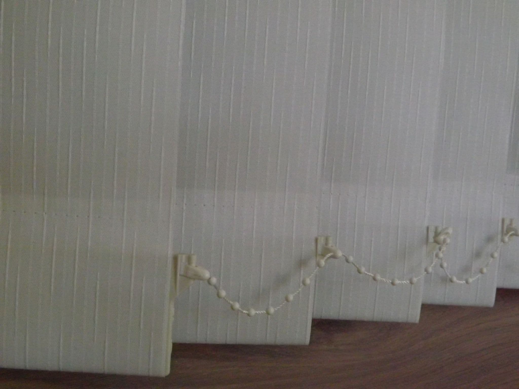 Made to Measure Vertical blinds in washable cream - from just £6.99 - Dahlia White fabric