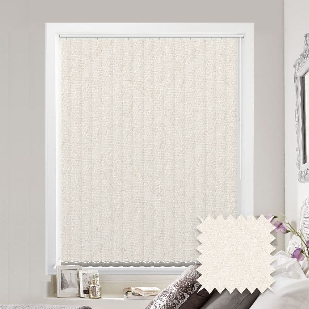 Medina Breva prestige Cream replacement louvres /slats for vertical blinds 3.5" (89mm)