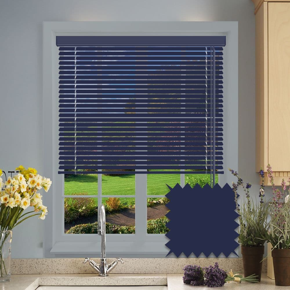 Navy Blue  Aluminium Venetian blind in Navy Blue