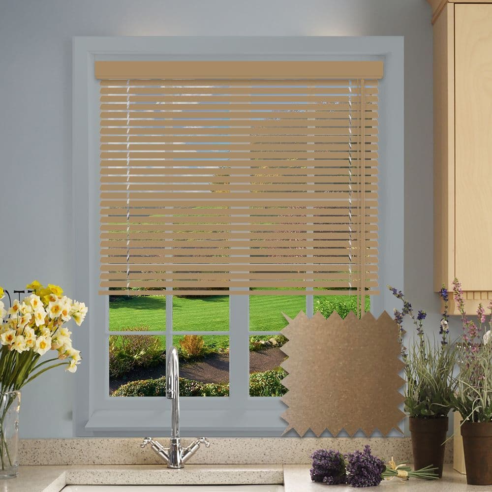 Pale Gold  Metallic Aluminium Venetian blind in Electra Gold