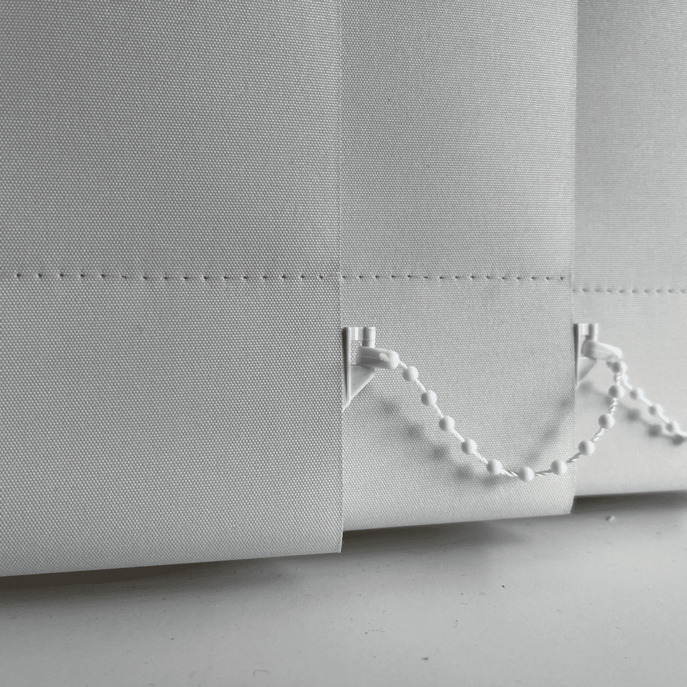 Plain Cream replacement slats for vertical blinds Scope Tranquil - 3.5" (89mm)