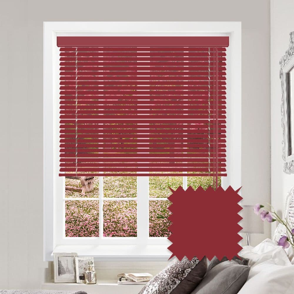 Red Gloss Aluminium Venetian blind in Red Gloss