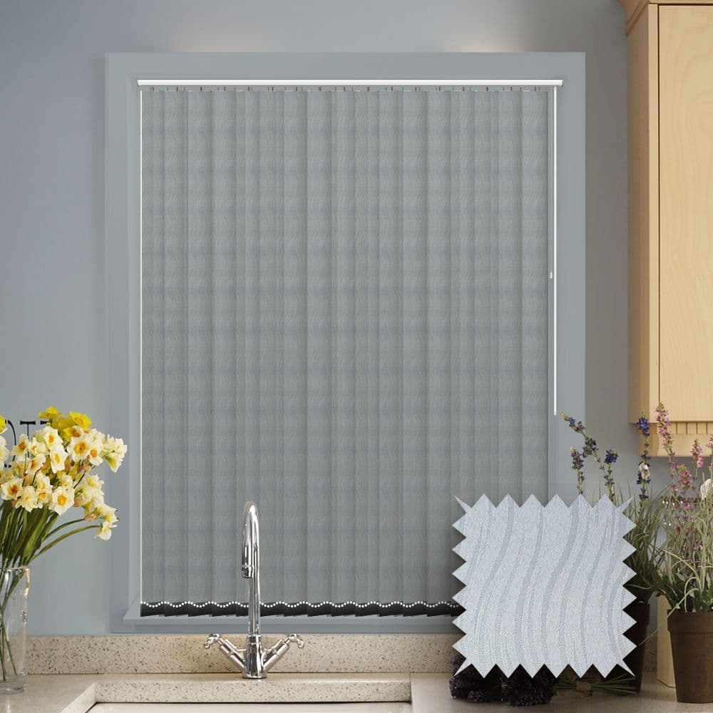 Senna Shadow Vertical Blinds - Made to Measure vertical blind in Grey