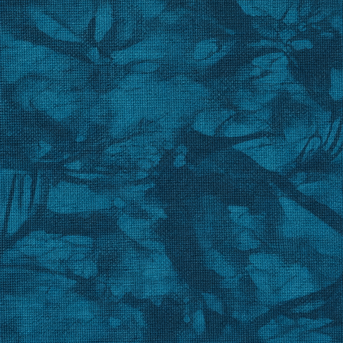Unishade Batik Blue Blackout Vertical Blind Slats (127mm) fabric close-up