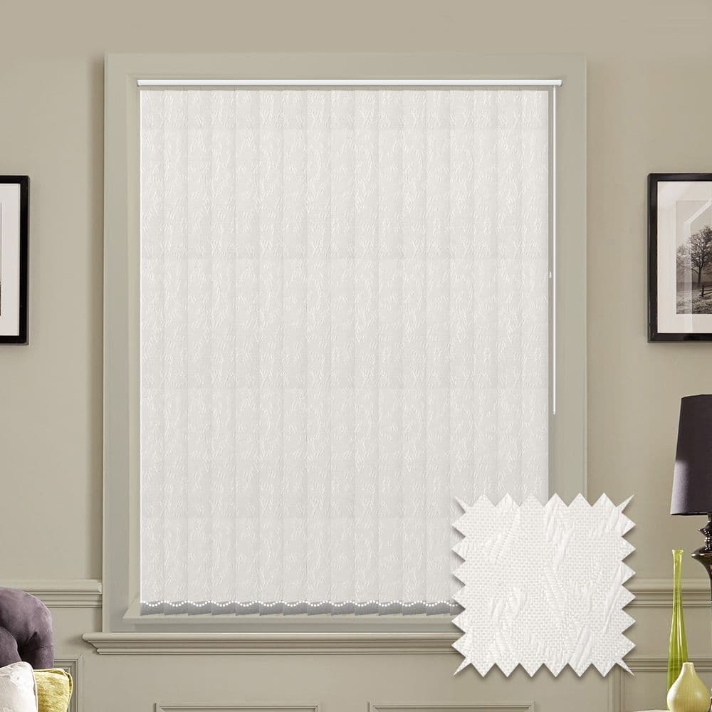 Vertical blinds - Made to Measure vertical blind in Cleo White